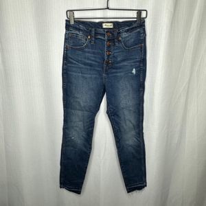 Madewell 10 Inch High Rise‎ Skinny Jeans